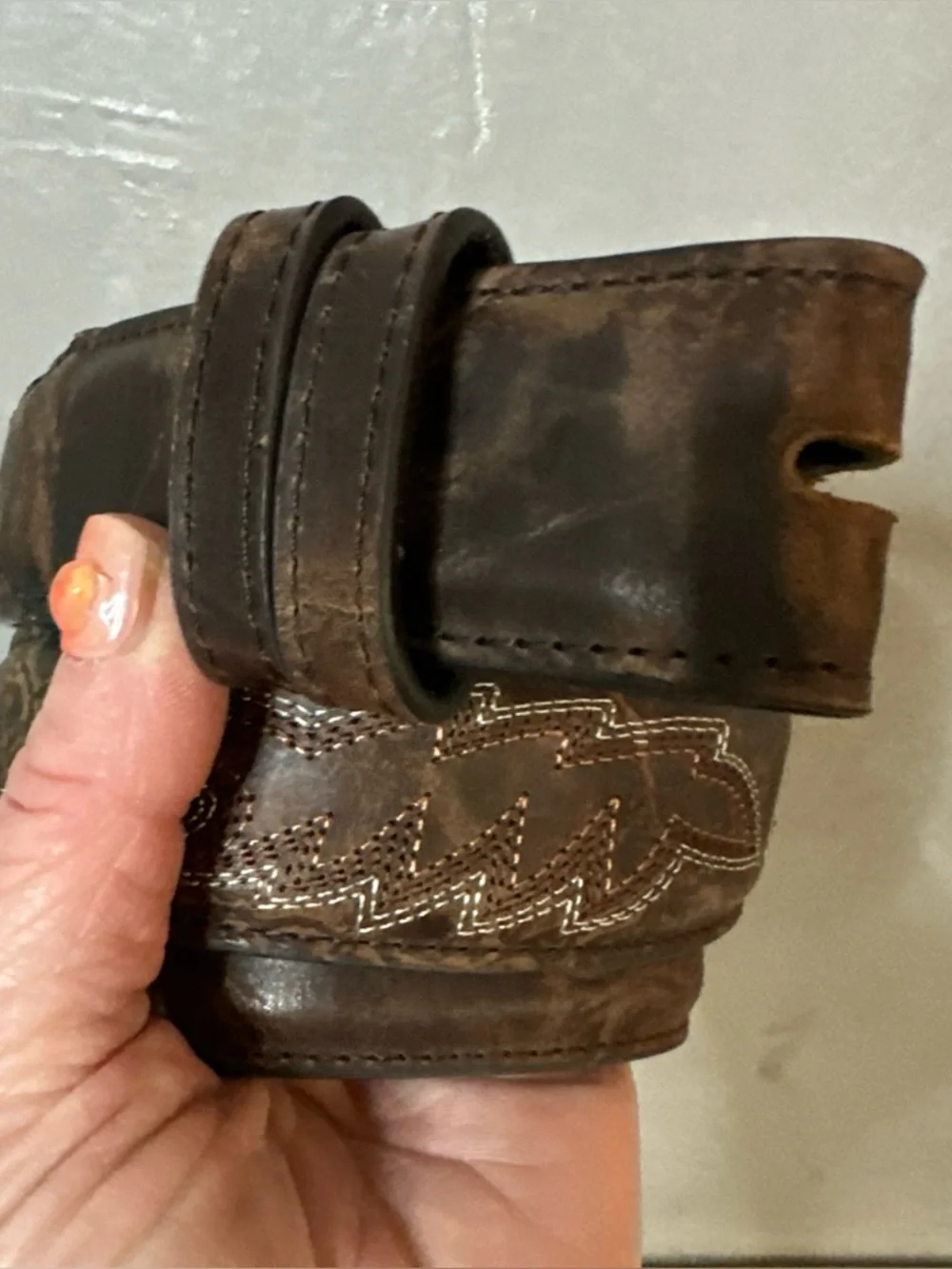 CODY JAMES HANDMADE LEATHER BELT MEXICO SZ 32